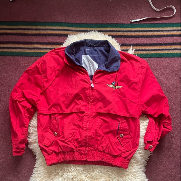 Vintage Other - Vintage 90s Spellout Indianapolis Motor Speedway jacket red jacket
